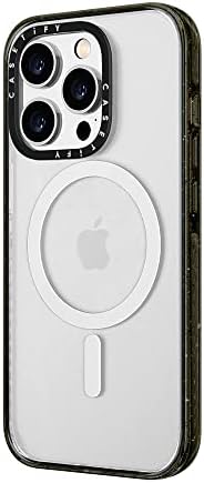Casetify השפעה iPhone 14 Pro Max מקרה [ירידה בציון צבאי 4x נבדק / הגנה על טיפת 8.2ft / תואם ל- Magsafe] - שחור מבריק